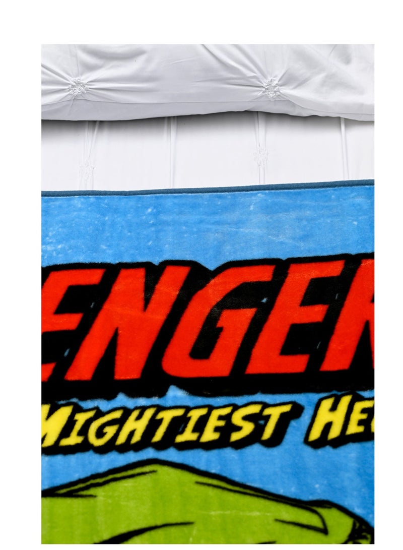 Avengers Raschel Blanket – Ultra-Soft, Lightweight 100% Polyester – MultiColour - Image 2